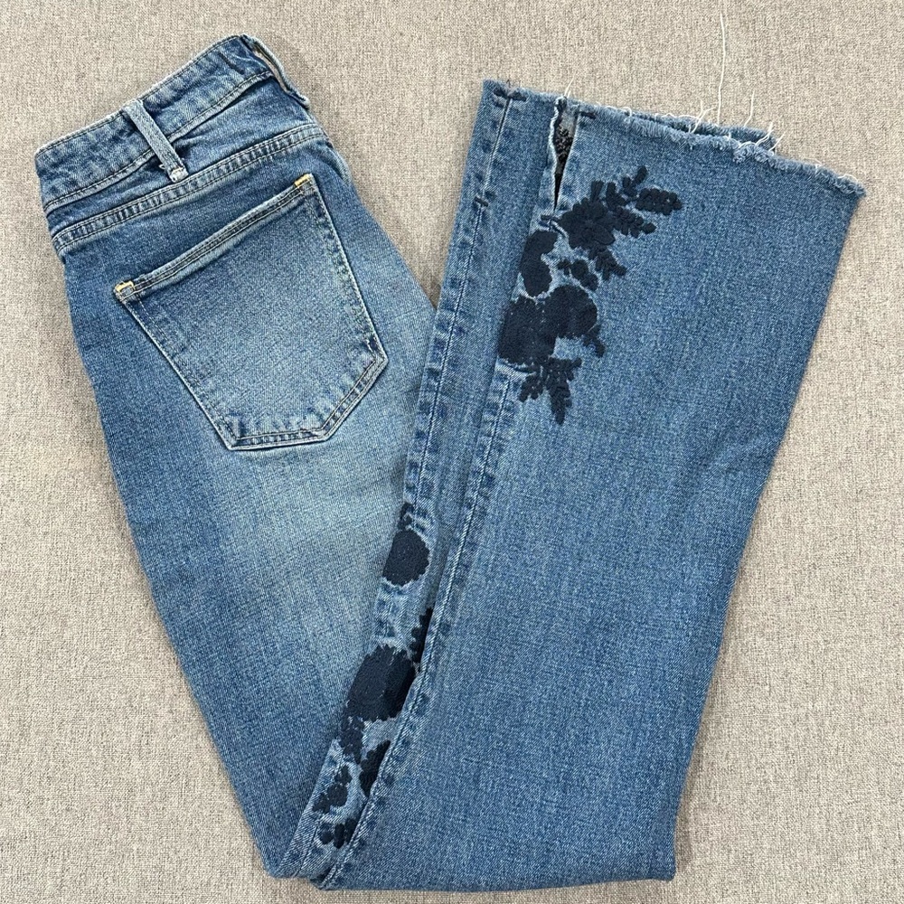 Abercrombie & Fitch Simone High Rise Ankle Flare Jeans
